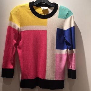 Fun colorblock Kate Spade Sweater